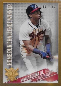 2019 Topps - Home Run Challenge Winners June #HRC-16 Ronald Acuña Jr. Front