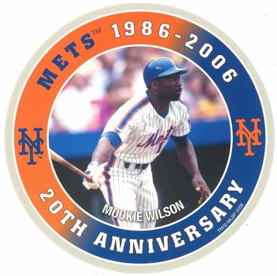 2006 New York Mets 1986-2006 World Series Champions 20th Anniversary Coins Dunkin' Donuts Promo #NNO Mookie Wilson Front