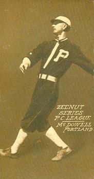 1912 Zee-Nut #NNO Ward McDowell Front