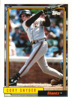 1992 Topps Traded #107T Cory Snyder Front