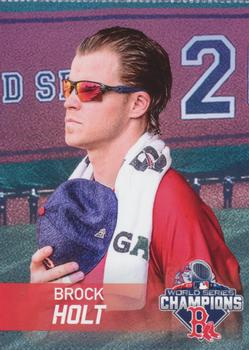 2019 BankRI/WEEI Pawtucket Red Sox World Series Champions Boston Red Sox #NNO Brock Holt Front