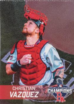 2019 BankRI/WEEI Pawtucket Red Sox World Series Champions Boston Red Sox #NNO Christian Vazquez Front