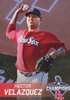2019 BankRI/WEEI Pawtucket Red Sox World Series Champions Boston Red Sox #NNO Hector Velazquez Front
