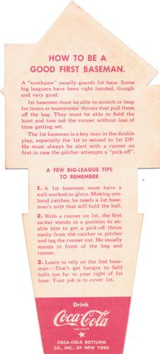 1952 Coke Tips #NNO Gil Hodges Back