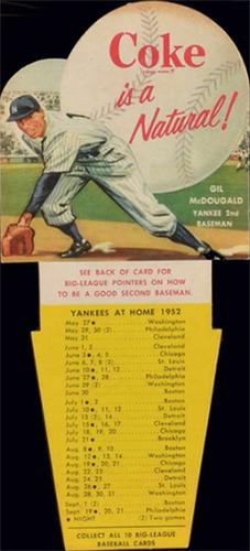 1952 Coke Tips #NNO Gil McDougald Front