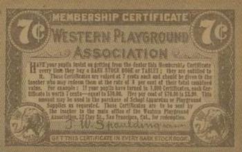 1911 Western Playground Association (H998) #NNO Bill Rapps Back