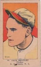 1923 Strip Cards (W515-1) #12 Jack Bentley Front