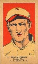1923 Strip Cards (W515-1) #14 Frank Frisch Front