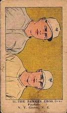 1923 Strip Cards (W515-1) #31 The Barnes Bros. (Jesse Barnes / Virgil Barnes) Front