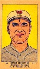 1923 Strip Cards (W515-1) #34 Hugh Jennings Front