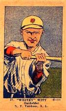 1923 Strip Cards (W515-1) #37 Whitey Witt Front