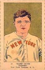 1923 Strip Cards (W515-1) #47 Babe Ruth Front