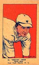 1923 Strip Cards (W515-1) #52 Heinie Groh Front