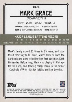 2019 Topps Archives Snapshots - Black and White #AS-MG Mark Grace Back