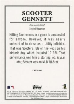 2019 Topps Archives Snapshots - Captured in the Moment #CITM-SG Scooter Gennett Back