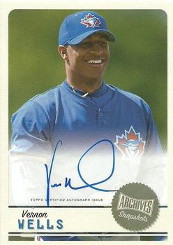 2019 Topps Archives Snapshots - Autographs #AS-VW Vernon Wells Front