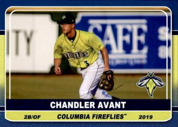 2019 Grandstand Columbia Fireflies #NNO Chandler Avant Front
