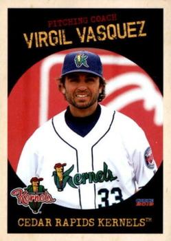 2019 Choice Cedar Rapids Kernels #33 Virgil Vasquez Front