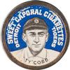 1909-12 Sweet Caporal Domino Discs (PX7) #NNO Ty Cobb Front