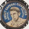 1909-12 Sweet Caporal Domino Discs (PX7) #NNO Eddie Collins Front
