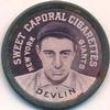 1909-12 Sweet Caporal Domino Discs (PX7) #NNO Art Devlin Front