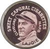 1909-12 Sweet Caporal Domino Discs (PX7) #NNO Nap Lajoie Front