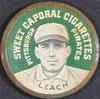 1909-12 Sweet Caporal Domino Discs (PX7) #NNO Tommy Leach Front