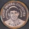 1909-12 Sweet Caporal Domino Discs (PX7) #NNO Dots Miller Front