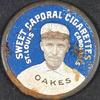 1909-12 Sweet Caporal Domino Discs (PX7) #NNO Rebel Oakes Front