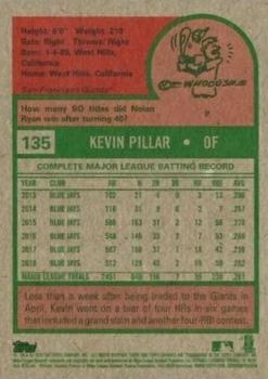 2019 Topps Archives - 1975 Topps Signature Omission #135 Kevin Pillar Back