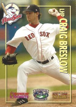 2006 Dunkin' Donuts NESN Pawtucket Red Sox #NNO Craig Breslow Front