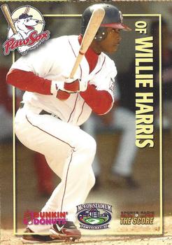2006 Dunkin' Donuts NESN Pawtucket Red Sox #NNO Willie Harris Front