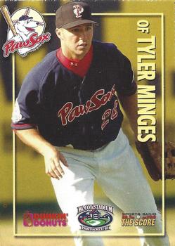 2006 Dunkin' Donuts NESN Pawtucket Red Sox #NNO Tyler Minges Front