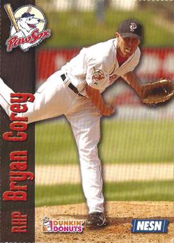 2007 Dunkin' Donuts NESN Pawtucket Red Sox #NNO Bryan Corey Front