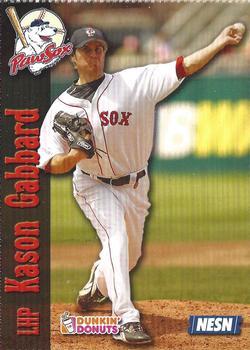 2007 Dunkin' Donuts NESN Pawtucket Red Sox #NNO Kason Gabbard Front