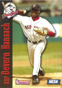 2007 Dunkin' Donuts NESN Pawtucket Red Sox #NNO Devern Hansack Front