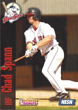 2007 Dunkin' Donuts NESN Pawtucket Red Sox #NNO Chad Spann Front