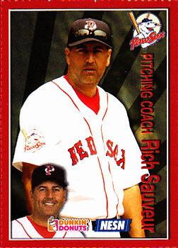 2009 Dunkin' Donuts NESN Pawtucket Red Sox #NNO Rich Sauveur Front