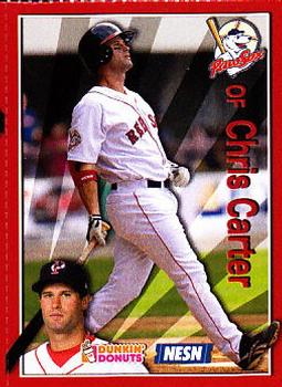 2009 Dunkin' Donuts NESN Pawtucket Red Sox #NNO Chris Carter Front
