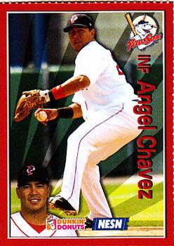 2009 Dunkin' Donuts NESN Pawtucket Red Sox #NNO Angel Chavez Front