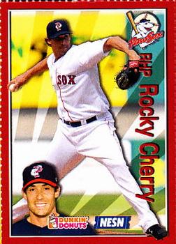 2009 Dunkin' Donuts NESN Pawtucket Red Sox #NNO Rocky Cherry Front