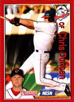 2009 Dunkin' Donuts NESN Pawtucket Red Sox #NNO Chris Duncan Front