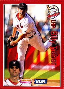 2009 Dunkin' Donuts NESN Pawtucket Red Sox #NNO Billy Traber Front