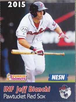 2015 Dunkin' Donuts NESN Pawtucket Red Sox #NNO Jeff Bianchi Front