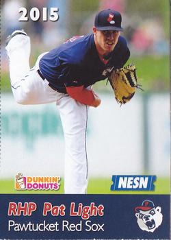 2015 Dunkin' Donuts NESN Pawtucket Red Sox #NNO Pat Light Front