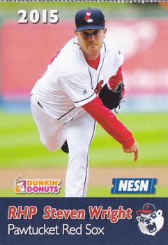 2015 Dunkin' Donuts NESN Pawtucket Red Sox #NNO Steven Wright Front