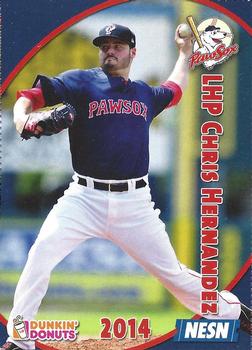 2014 Dunkin' Donuts NESN Pawtucket Red Sox #NNO Chris Hernandez Front
