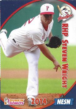 2014 Dunkin' Donuts NESN Pawtucket Red Sox #NNO Steven Wright Front