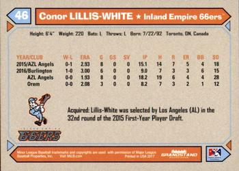 2017 Grandstand Inland Empire 66ers #NNO Conor Lillis-White Back