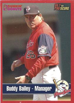 2004 Dunkin' Donuts 99.7/790 The Score Pawtucket Red Sox #NNO Buddy Bailey Front